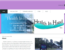 Tablet Screenshot of healthinhand.info