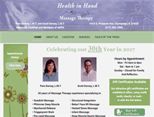 Tablet Screenshot of healthinhand.com